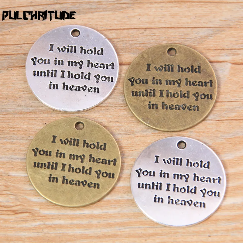 

6 шт., круглые подвески из цинкового сплава, 25 мм