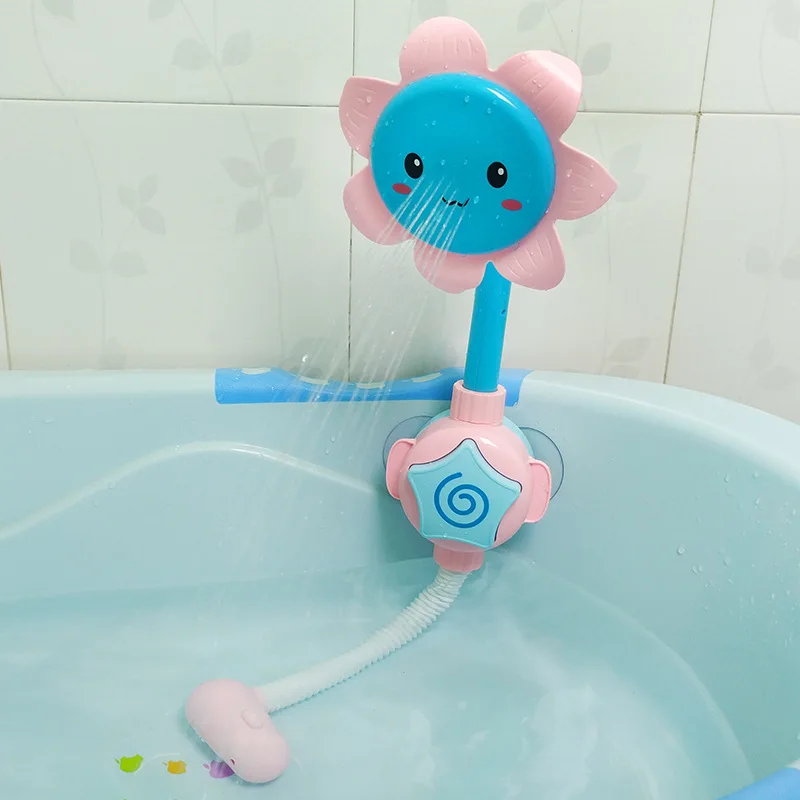 Детские Игрушки для ванны солнечный Подсолнух душ электрические игрушки воды