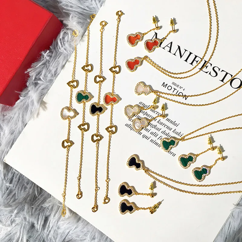 Высококачественное изысканное ожерелье золотистого цвета с изображением тыквы