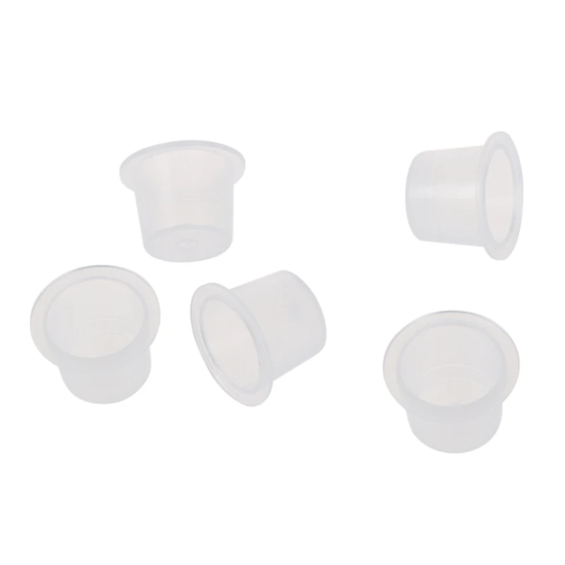 200 Пластиковые средние татуировки Чернила чашки колпачки-держатели поставки |