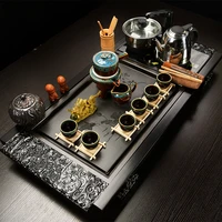 1 set full set teapot cup tea tray kettle high quality chinese solid tea tray household tea board chahai tea table all produc