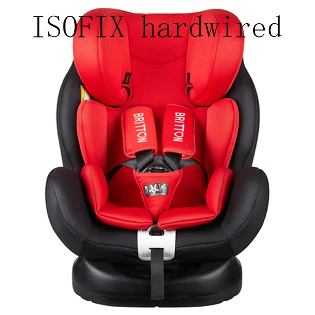 ISOFIX hardwired Детское безопасное сиденье для автомобиля с откидывающимся сидением для детей от 0 до 12 лет ISOFIX+ защелка - Цвет: ISOFIX hardwired