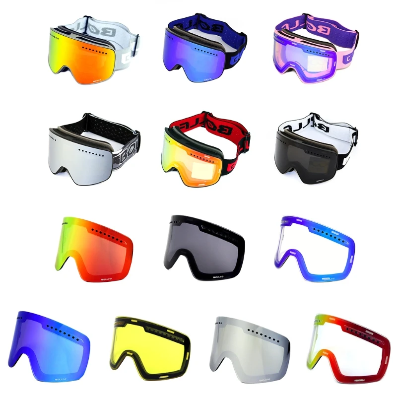 

Ski Goggles with Magnetic Double Layer Detachable Lens Skiing Anti-fog UV Snowboard Eye Protection Men Women Ski Sunglasses Eyew