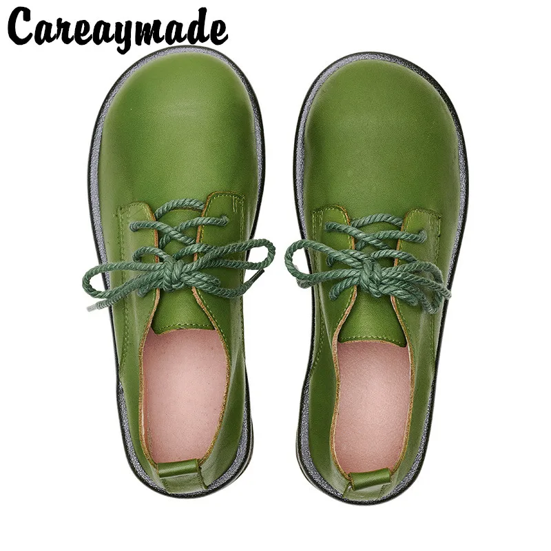Careaymade-Genuine Leather women's shoes single shoes new flat loafers casual and comfortable little leather Ladies shoes