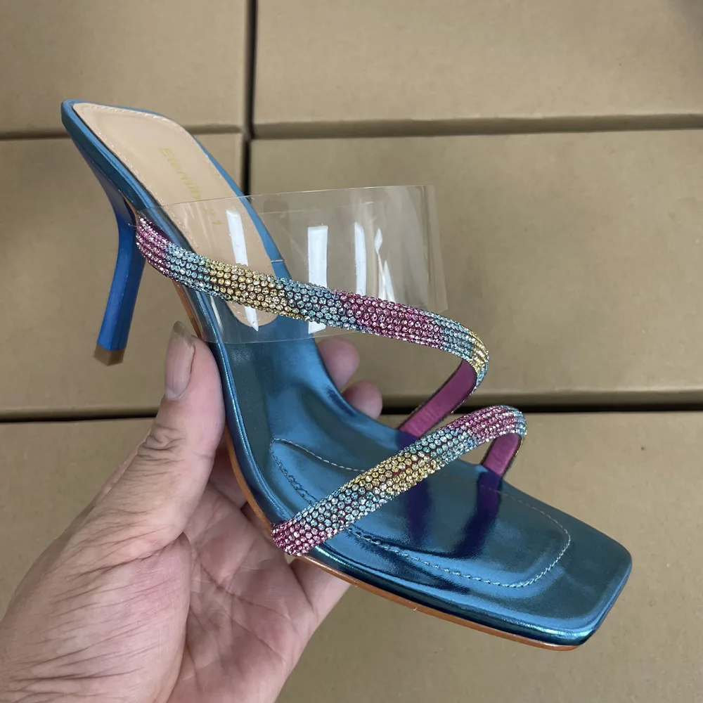 

Red Rose Gold Silver Black Women Fancy Shoes Ladies Heeled Sandals Party Dress Shoes for Girl New