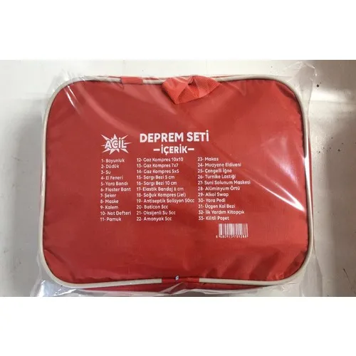 Трендовая сумка для оказания первой помощи в случае землетрясения красного