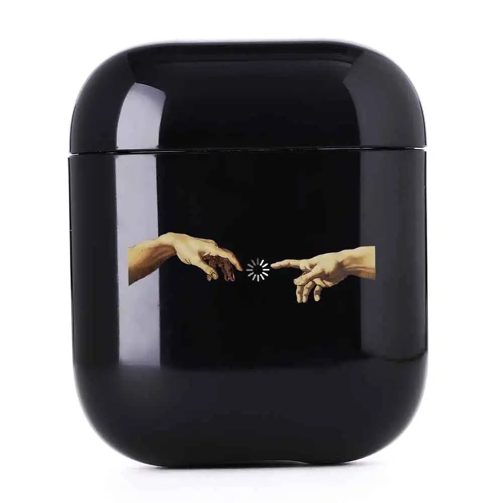I201474 Карамельный чехол для наушников Airpods 1 2 Чехол Мона Лиза художественный Рисунок Давид линий Твердый чехол Coque Fundas для Airpods чехол - Цвет: I201474