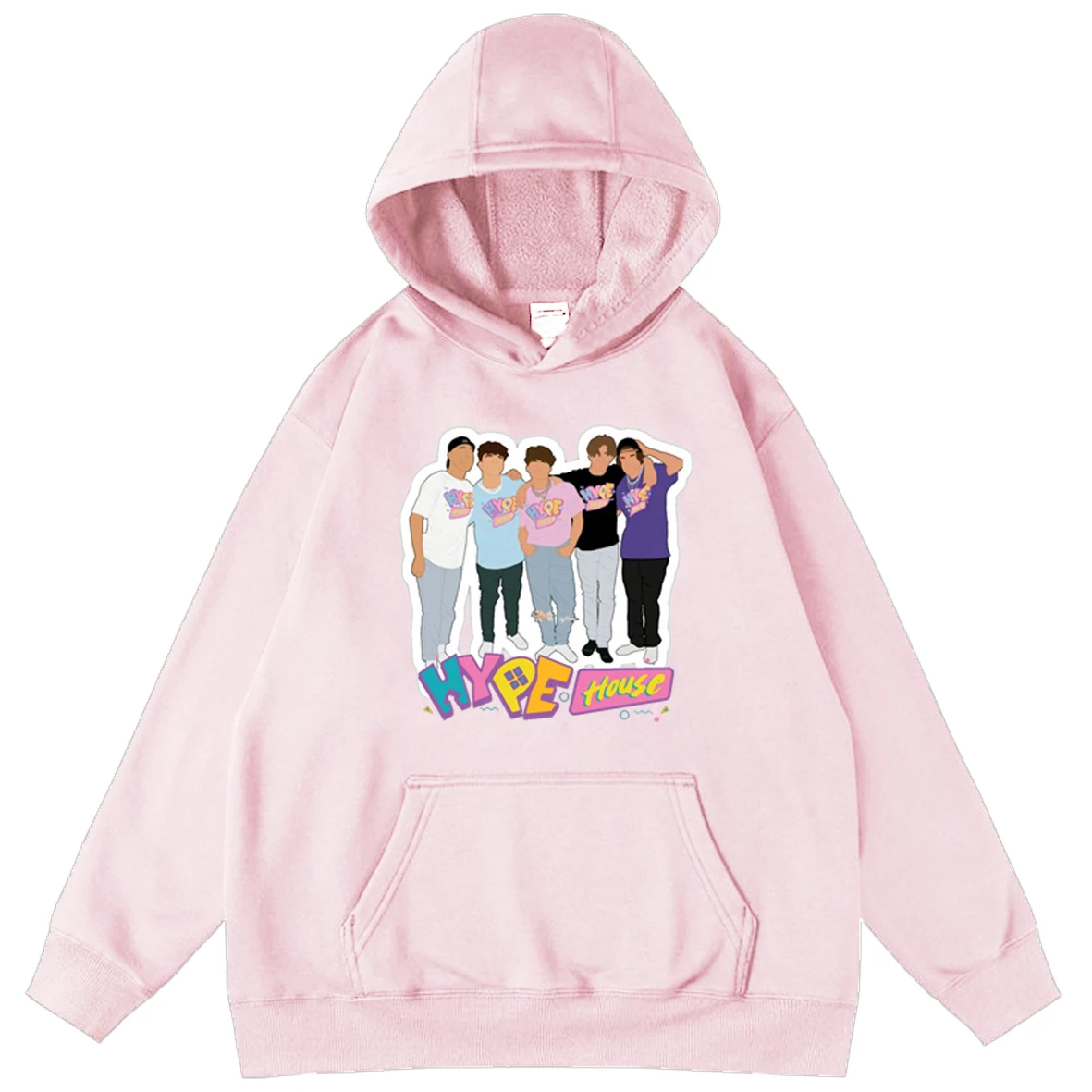 

Hype House Cool Boy Print Pullover Sweatshirt Charli D'Amelio Designer Loose Oversized Hoodies Sweatshirt Children Hooded Hoody