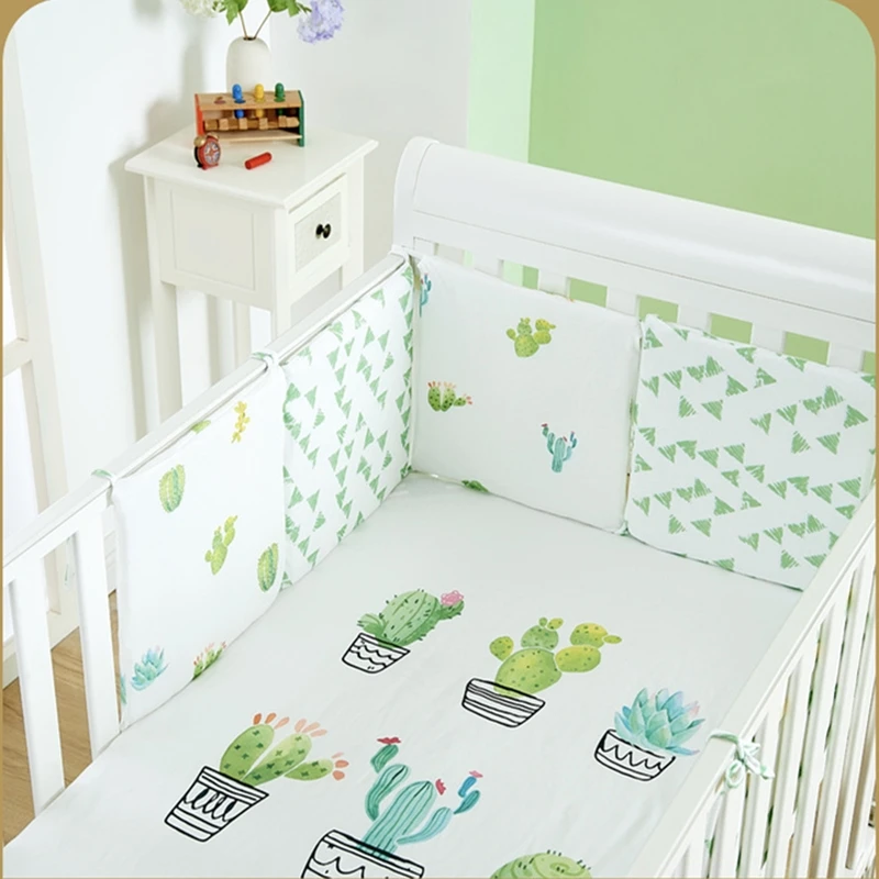 6 шт./компл. квадратный Форма Детский Комплект постельного белья защита для