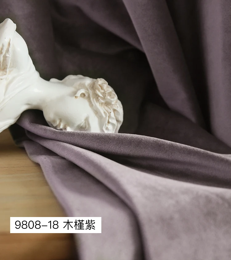 

New European Nordic Retro Light Luxury Shade High Quality Velvet Curtains for Living Room Bedroom Blackout Curtain Customization