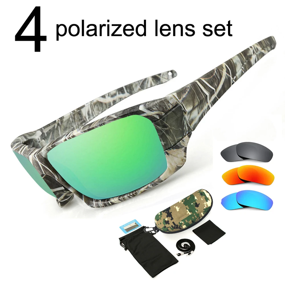 

4 Sets Polarized Fishing Sunglasses Men Women Fishing Eyewear Outdoor Sport Cycling Glasses