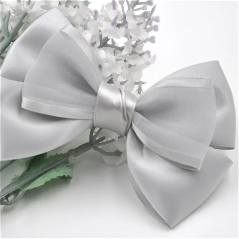 10 шт. большая органза сатин лента бант цветы швейные аппликации 100x70 мм B296 | Дом и