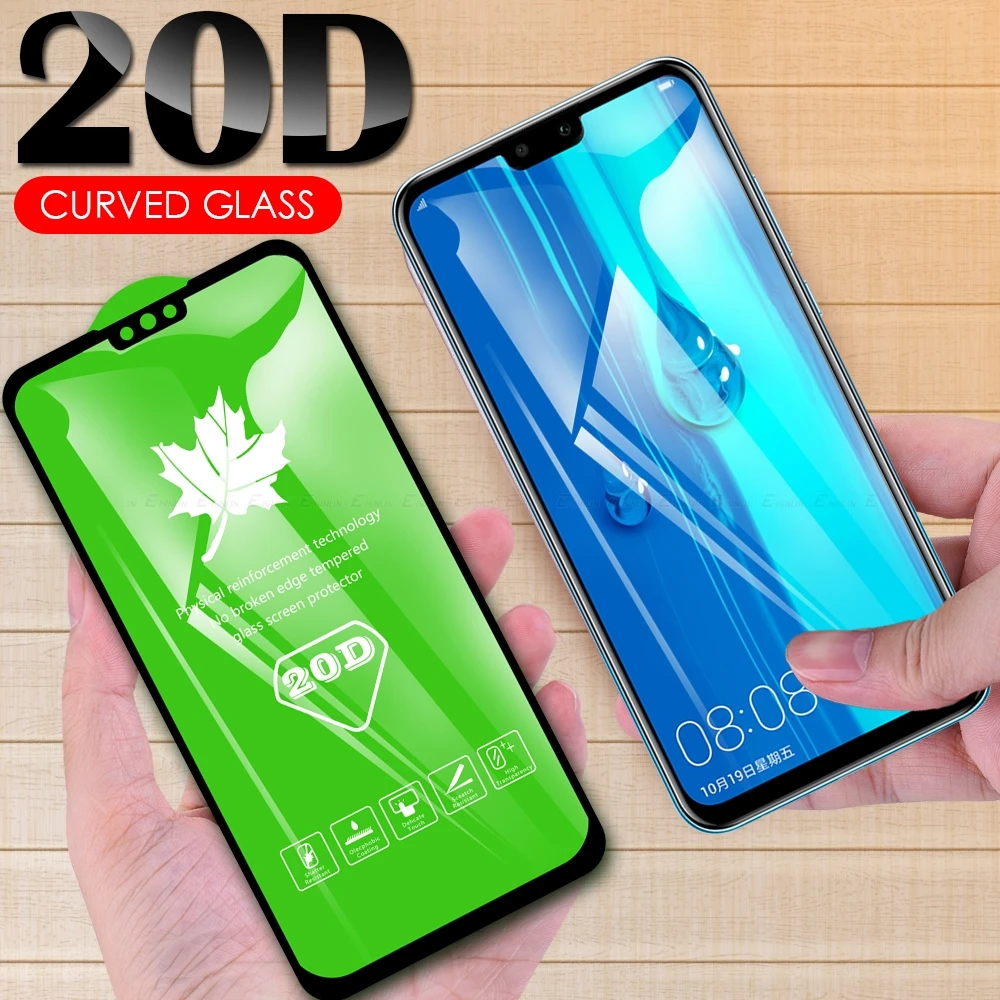 20D полное покрытие из закаленного стекла для Huawei Y9s Y7p Y6s Y9 Y7 Y6 Y5 Pro Prime Lite 2019 2018