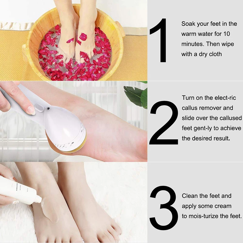 

New Electric Foot Files Vacuum Pedicure Tools Dead Skin Callus Remover USB Foot Grinde Absorbing Machine Portable Foot Care Tool