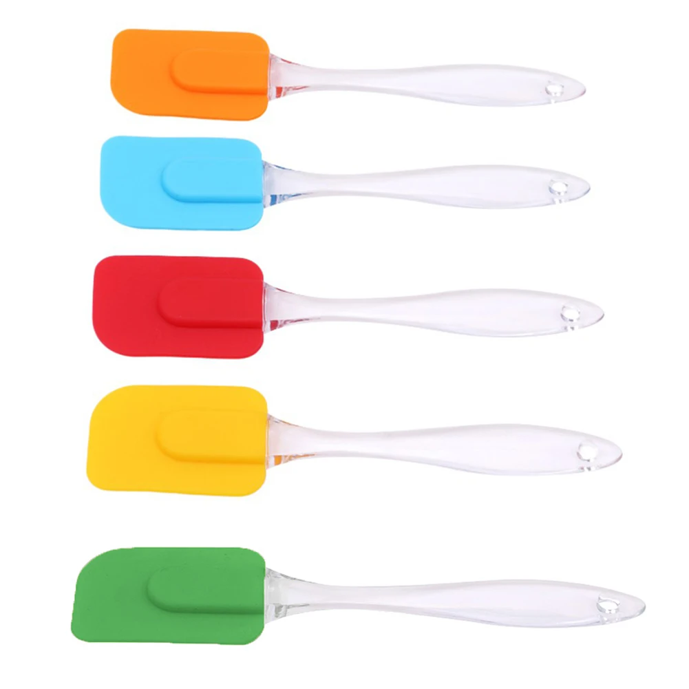 

Heat Resistant Silicone Cake Spatula Eco-Friendly Cream Butter Scraper Batter Scraper Brush Kitchen Baking Tool