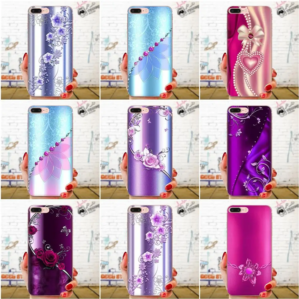 Красочные Стиль цветок с кристаллами стразами для Xiaomi Redmi Note 2 3 3S 4 4A 4X5 5A 6 6A Pro Plus