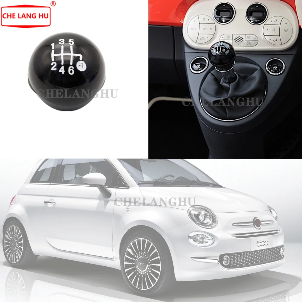 Для Fiat 500 2016 2017 2018 2019 автомобильный Стайлинг 6 скоростей Рычаг переключения