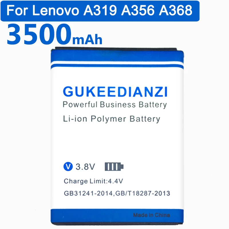 GUKEEDIANZI BL171 3500 мА/ч, литий-ионный полимерный аккумулятор Батарея для lenovo A319 A356 A368 A370e A376 A60 A65 A500 A390 A390T A370E A375E A50