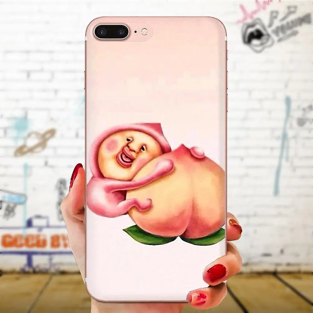 С милыми персиковыми Мягкий ТПУ чехол с изображением для Galaxy Alpha Note 10 Pro A10 A20 A20E A30