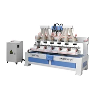 500300mm size ball game paddle racket cnc router with multi heads