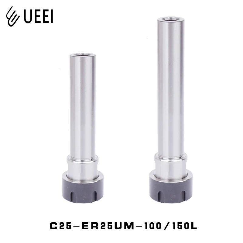 C25 ER25UM 100L 150L Length Collet Chuck Holder UM type nuts collet CNC Extension Rod Straight Shank on - Держатель патрона для цанг C25 ER25UM 100L 150L с удлинителем ЧПУ с прямым хвостовиком типа UM.