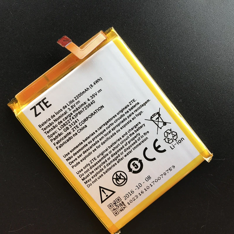 100% оригинальный новый высококачественный аккумулятор для телефона ZTE Blade A510 BA510