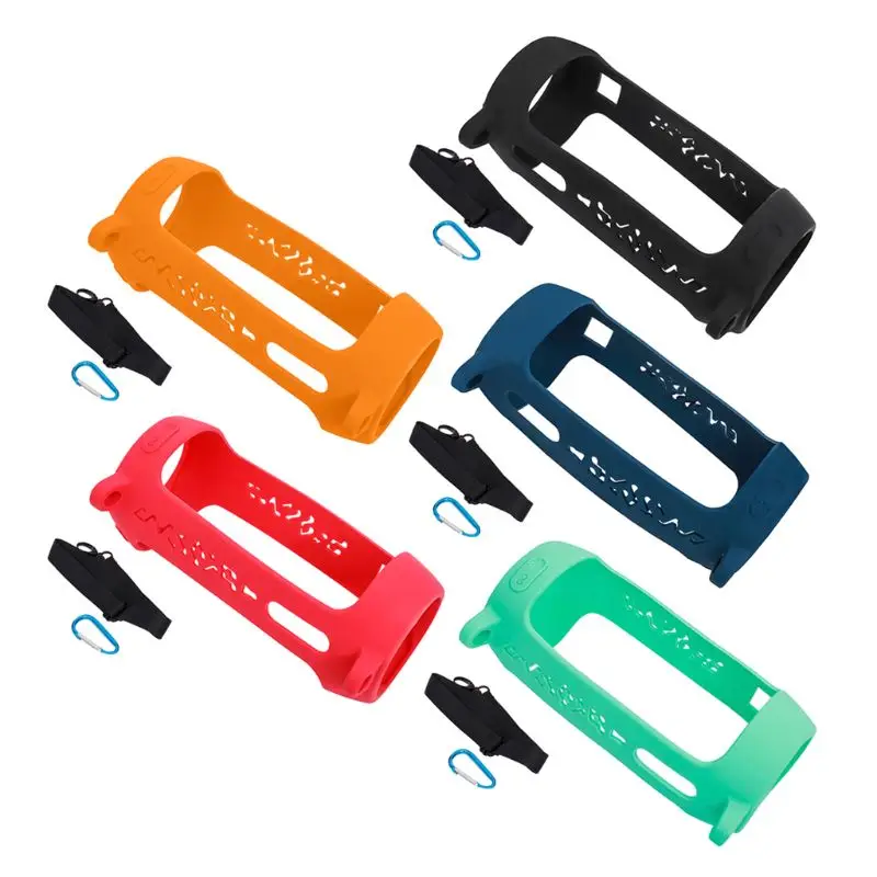 

Bluetooth Speaker Case Silicone Case Cover With Strap Carabiner For -JBL Pulse 4 Wireless Bluetooth Speaker case