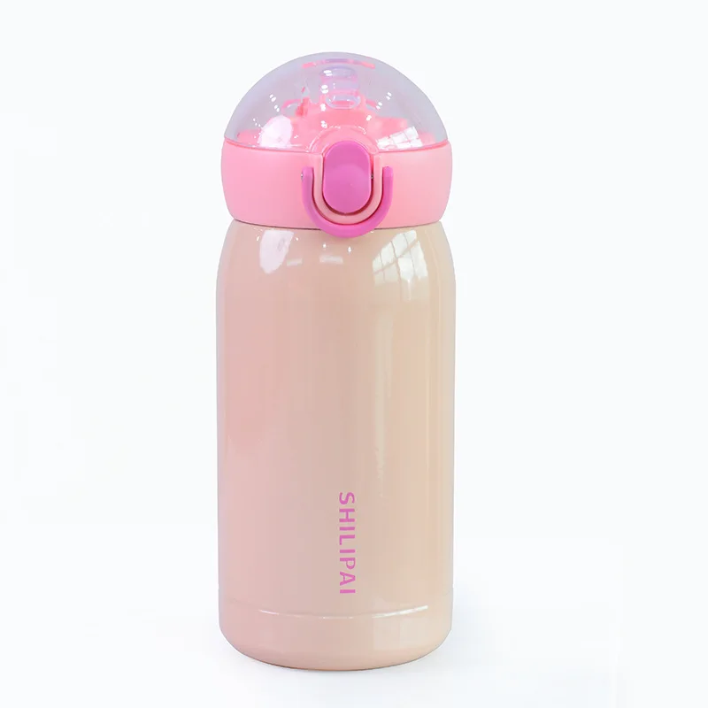 

Kawaii Water Bottle Stainless Steel Water Bottle with Straw Portable Botella Agua Acero Inoxidable Termo Comida Caliente 2021