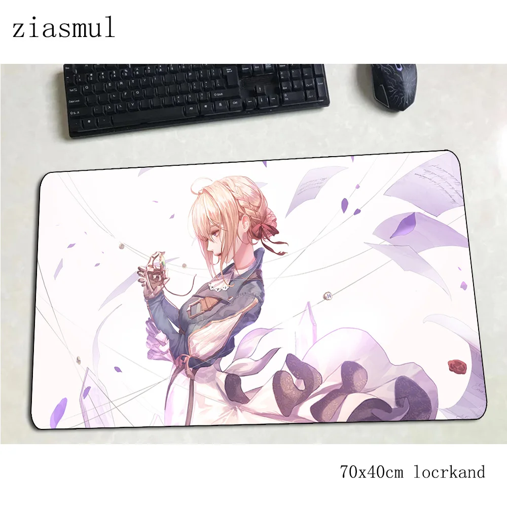 

violet evergarden mouse pad gamer 700x400x3mm gaming mousepad wrist rest notbook desk mat New arrival padmouse gamer mat gamepad