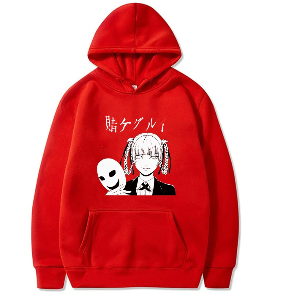 

Kakegurui Hoodies Beautiful Girl Print Loose Casual Pullovers Sweatshirts Women Men Solid Hooded Streetwear Hoody 2021 Top