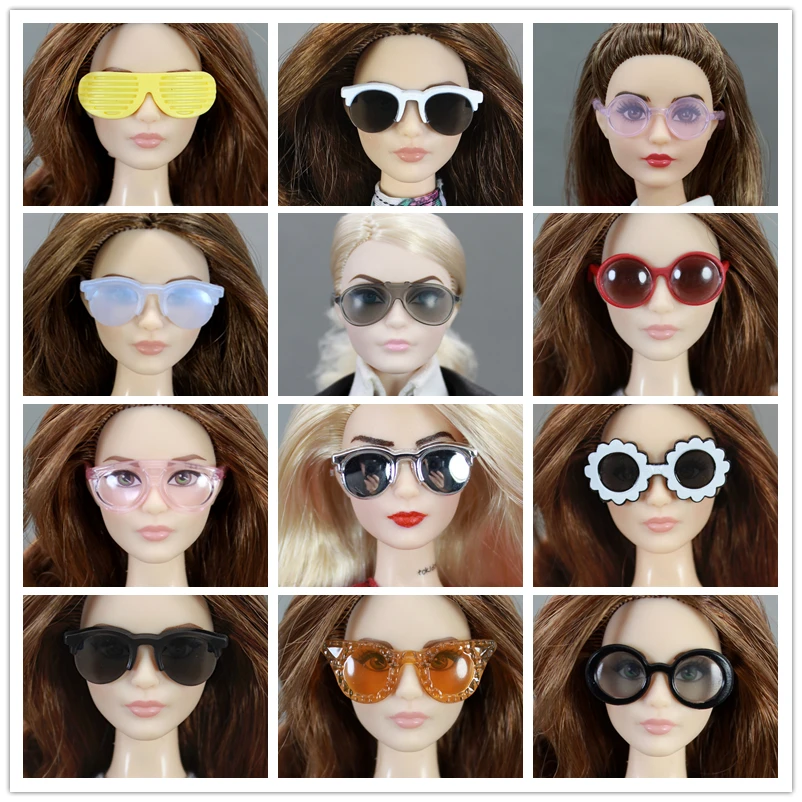 Оригинальная кукла Sunglass/разные стили модные разноцветные очки аксессуары для 1/6
