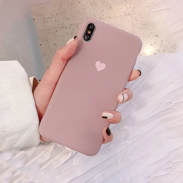7 Чехол с узором любовь чехол для iPhone 7 6s 8 Plus Phone Чехол для iPhone 6 6s 7 7plus 8 8plus X XS Мягкий силиконовый чехол из ТПУ для телефона Чехол для телефона ярких цветов для iPhone XS Max XR XS X 8 Plus - Цвет: 7