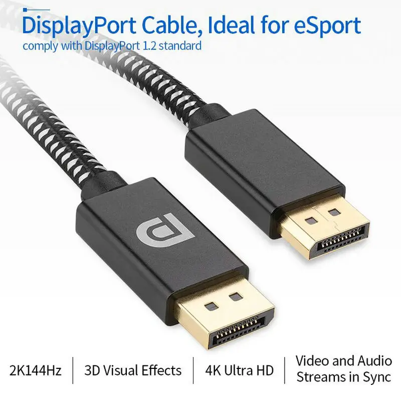 

Display port to DP Cable Supports 4K@60Hz 2K@144Hz