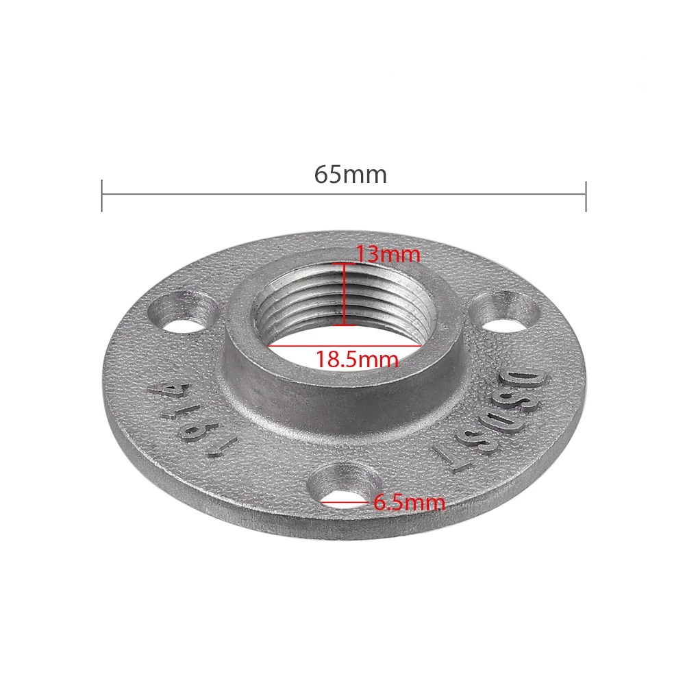 1 шт. фитинги для труб из алюминиевого сплава промышленный настенный фланец 1/2