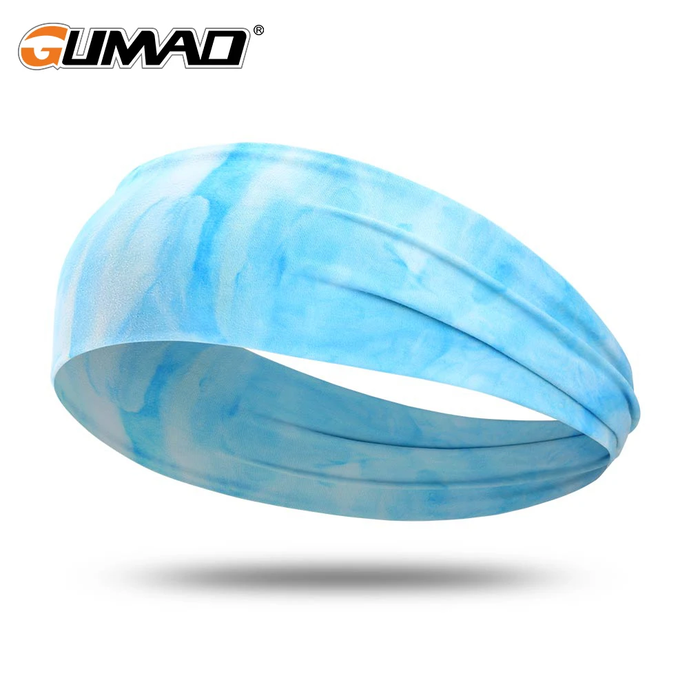 

Outdoor Elastic Yoga Headband Sport Sweatband Women Men Fitness Head Band Running Cycling Tennis Turban Outdoor Gym Hair Bandage