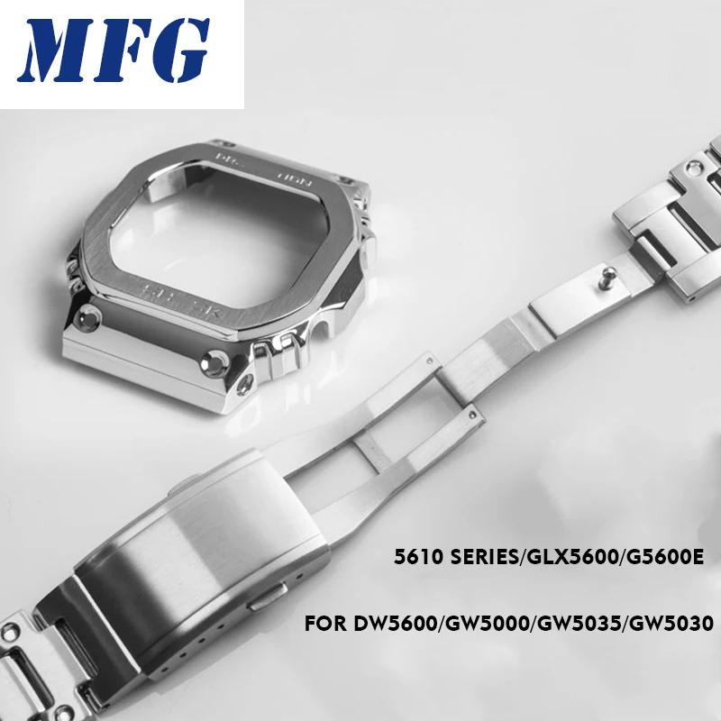 Металлический ремешок для часов bezelStrap DW5600 GWM5610GW5000 из нержавеющей стали чехол для часов рамка gshock Браслет аксессуар с ремонтным инструментом