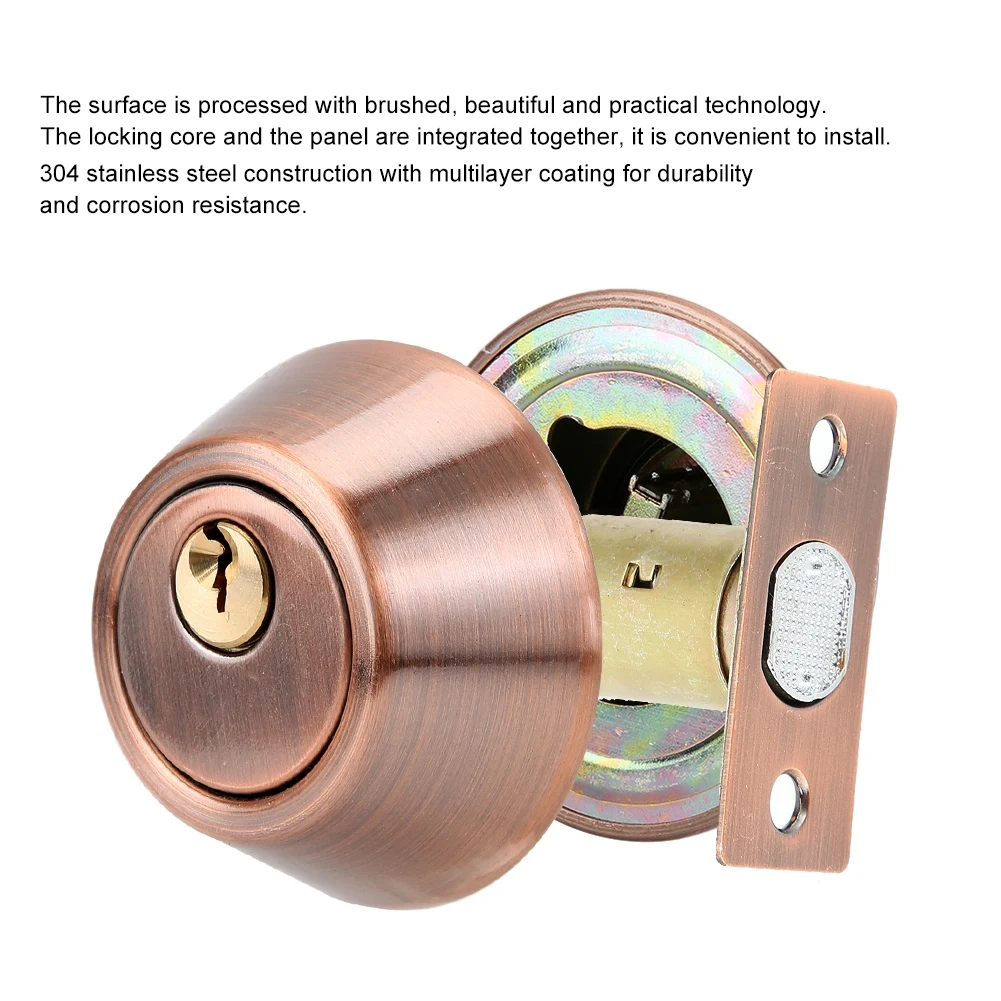 Двухсторонний замок Smart Lock двухцилиндровый стальной дверной с замком обеих