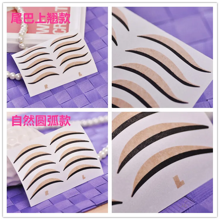 

50pcs/5packs Cat Eyes Sticker Black Eyeliner & Double Eyelid Tape Smoky Tattoo eye makeup Cat eye look SP-1002