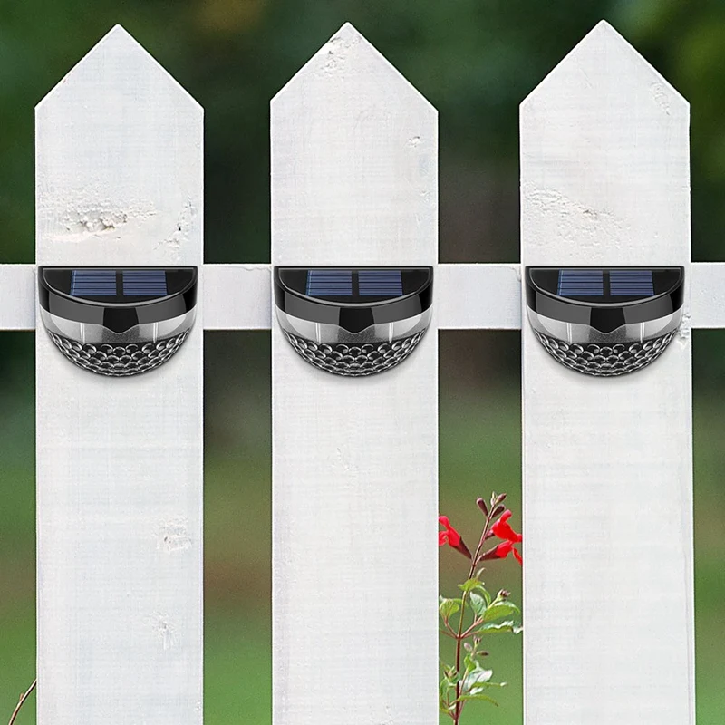 Солнечный забор светильник декоративный светодиодный садовый