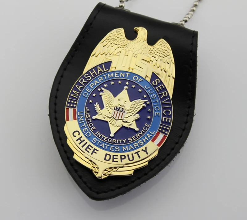 Шейный значок отдела юстиции США Шейная цепочка Реплика главного представителя
