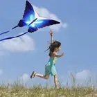 Новый воздушный змей с синей бабочкой с леской для кайта 30 м, Детская Веселая игрушка, Детские уличные развивающие игры, спортивные подарки S5J0