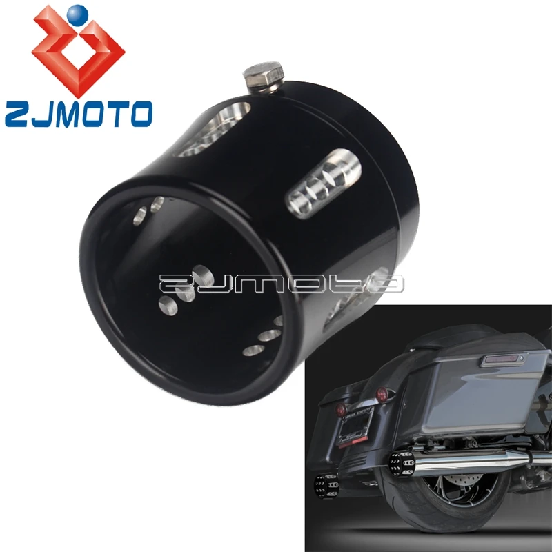 Алюминиевая наконечник выхлопной трубы с ЧПУ 2 5 дюйма прямая выхлопная труба