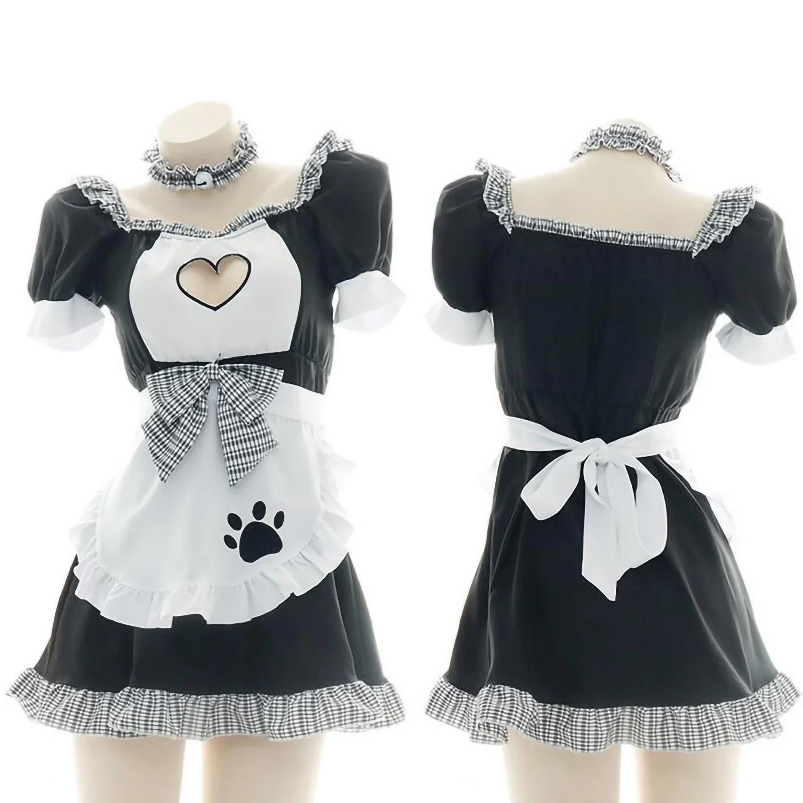 

Нижнее белье косплей костюм горничной сексуальная одежда для женщин нижнее белье для женщин сексуальная милая форма в форме сердца Соблазн...