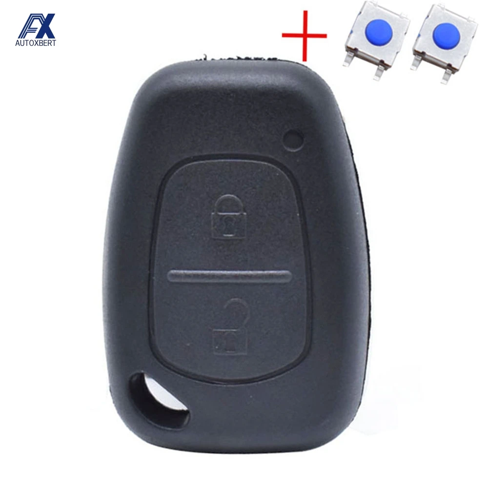 Крышка дистанционного ключа с 2 кнопками переключателя для Renault Kangoo Traffic Master Nissan