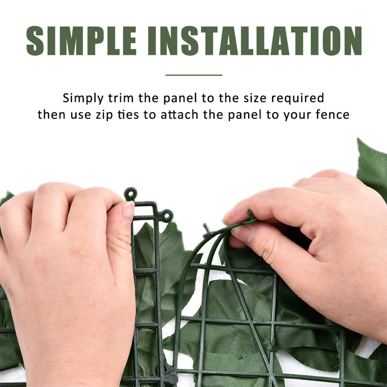 

Artificial Ivy Leaf Hedge Screening Roll Green Leaf Privacy Fence Balcony UV Protection For Outdoor Garden Decoration