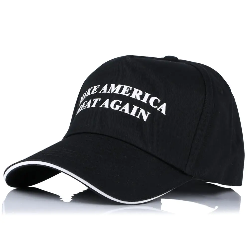 Детская американская бейсбольная кепка для мужчин и женщин черная хлопковая