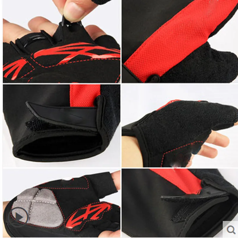 Перчатки для верховой езды с полупальцами универсальные Светоотражающие