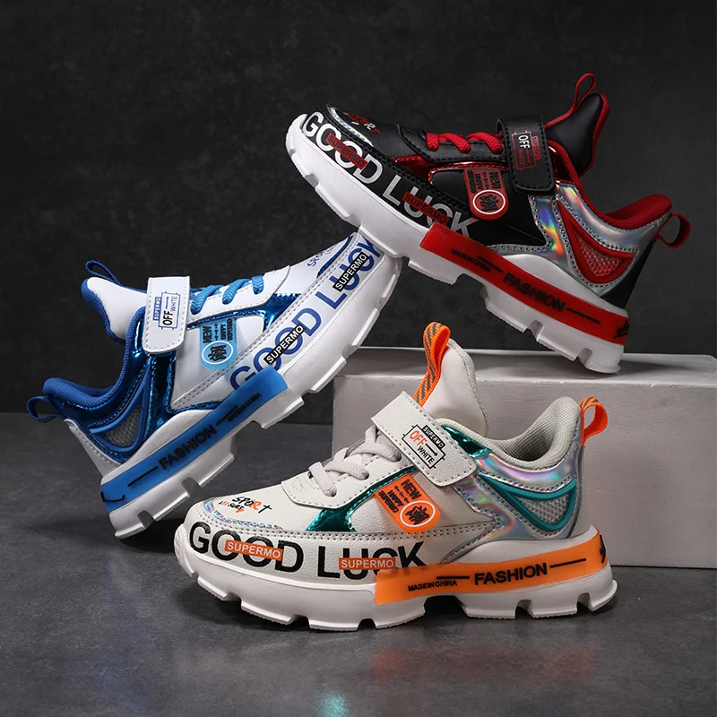 

2021New Style Boys Sneakers Spring Autumn Breathable Casual Shoes Children Running Kids LightWeight Outdoor Walking Shoes