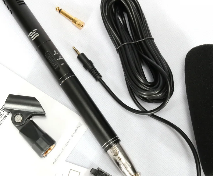 Однонаправленный конденсаторный микрофон Mono PRO 11 дюймов с пушистой муфта для