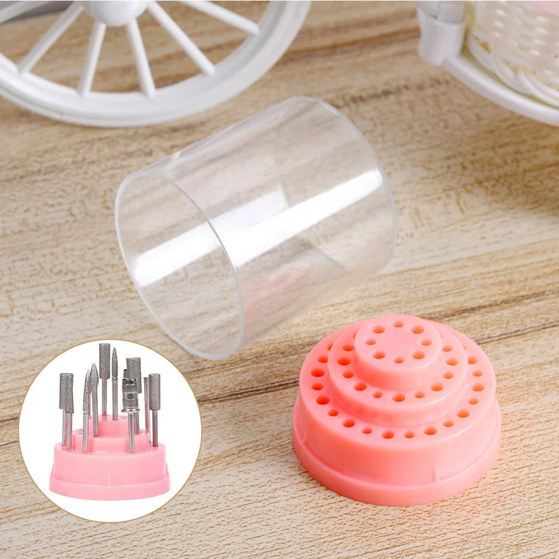 Набор фрез для маникюра контейнер с 48 отверстиями ящик хранения маникюр